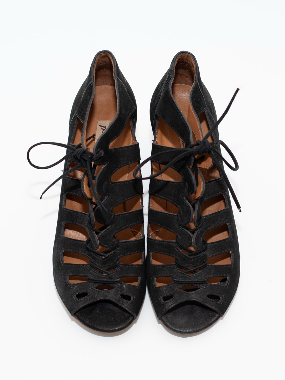 Paul Green Black Prague Heeled Sandals